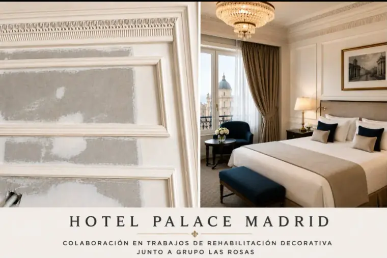 Restauración decorativa en el Hotel Palace Madrid